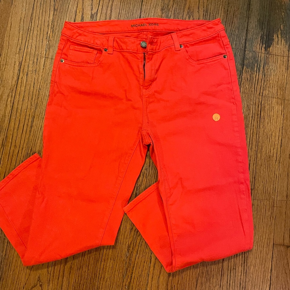 Michael kors orange pants 8